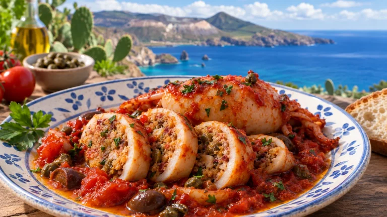totano ripieno alla liparota ricetta